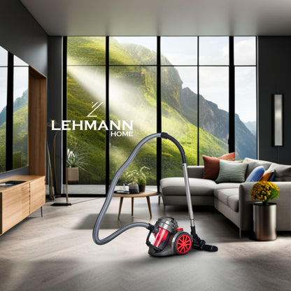 LEHMANN Zyklon Staubsauger beutellos mit HEPA-Filter, LHOCV-7018