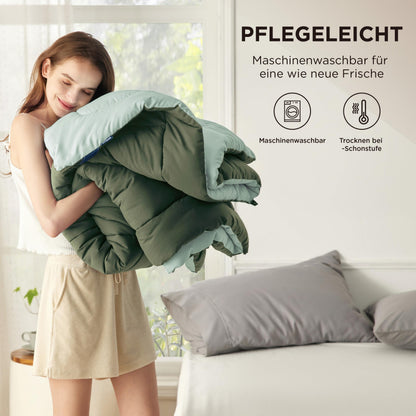 BEDSURE Bettdecke 155x220 cm Ganzjahresdecke für Allergiker