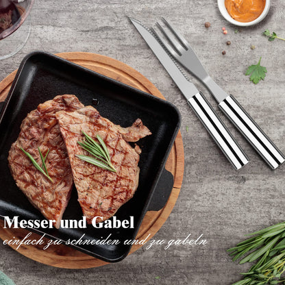 Grilliance Grillbesteck-Set 38-teilig aus Edelstahl mit Grillkoffer