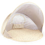 Bieco Ella Pop-up Strandmuschel Vintage Flowers mit UV-Schutz 40+, Zelt aus Polyester mit Blumenmuster