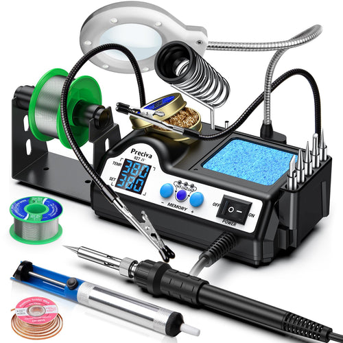 Preciva 927 IV 60W Lötstation – Lupe & helfende Hände. Station mit Lupe und flexiblen Armen zum Löten von Elektronikbauteilen.