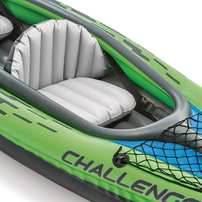 Intex Challenger K2 aufblasbares Kajak für 2 Personen, grün