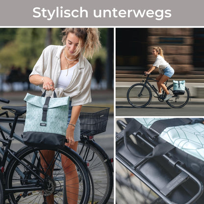 LARKSON Tammo Bike Fahrradtasche & Rucksack 2 in 1 Anthrazit