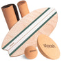 STAASH® Balance Board für Gleichgewicht & Fitness - Full Kit. Trainingsboard mit Rolle, Zubehör. Zur Stärkung von Rumpf & Koordination.