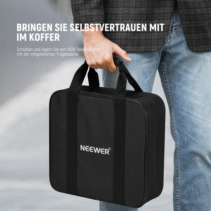 NEEWER BASICS X12B Alu Teleprompter 12 Zoll für DSLR & Tablets