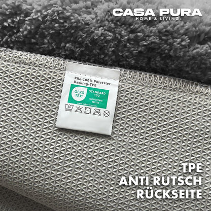 casa pura Badematte Sky Soft, Badvorleger 80x150 cm, grau, rutschfest