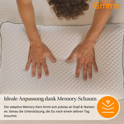 Emma Premium Stützkissen 70x40 cm – Ergonomisches Nackenkissen