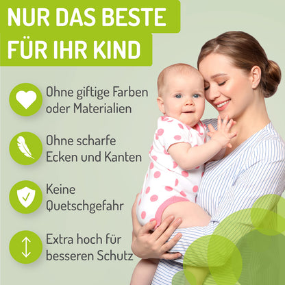 BOMI Merle Kindertreppengitter – XXL, 93-101 cm, Weiss