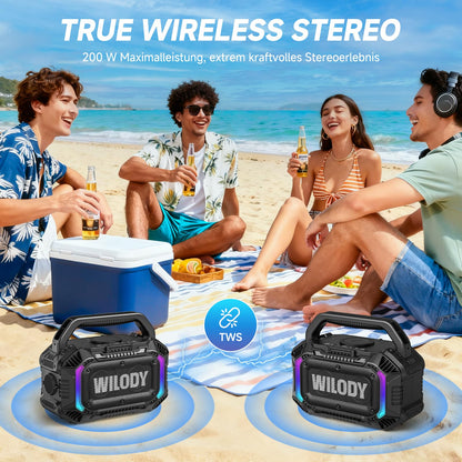 Wilody Boost10X Ultra Bluetooth Lautsprecher 100W Outdoor IPX7