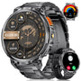 DREMAC FV6 Smartwatch Herren mit 1,85'' HD-Display und Taschenlampe