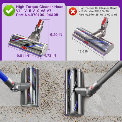 Dyson Torque Drive Bürste – V7-V15 Bodendüse Anti-Tangle