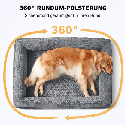 FURTIME Orthopädisches Hundebett Memory Foam, waschbar, 89 x 64 cm
