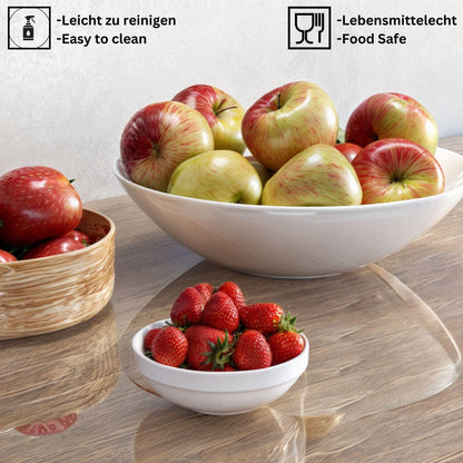 NURPELLE Tischfolie rund transparent, 2 mm PVC Tischschutz, Ø 100 cm