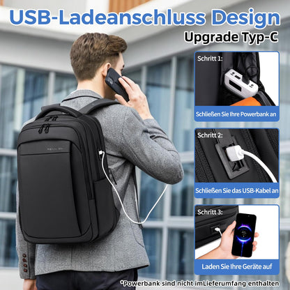 Fenree.geer Laptop Rucksack 15.6 Zoll, erweiterbar, wasserdicht