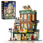 Lumibricks Plattenladen Klemmbausteine Set mit LED, 1980 Teile, dreistöckiges modulares Haus mit sechs Figuren