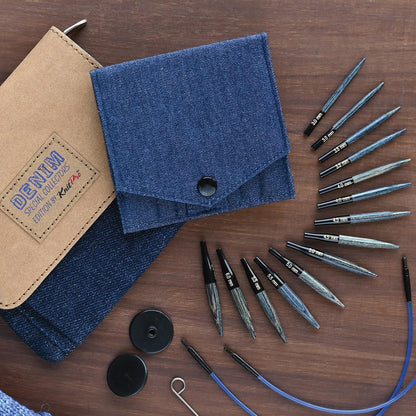 KnitPro Rundstricknadel-Set Indigo Wood Short, 3,00–6,00 mm