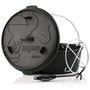 BBQ-Toro Dutch Oven Premium DO12P – Gusseisen Bräter 13.6L ohne Füsse. Runder, schwarzer Gusseisentopf mit Deckel zum Schmoren und Backen.