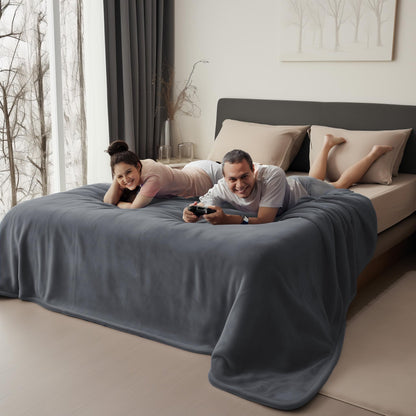 Bedding Aid Wasserdichte Schutzdecke – Dunkelgrau/Hellgrau 152x203cm