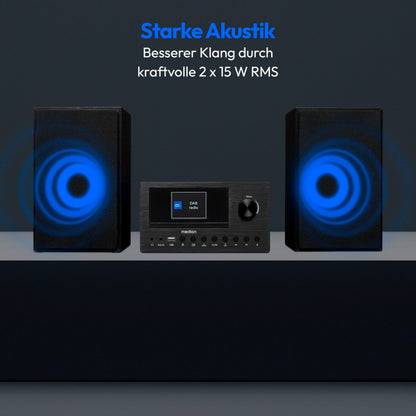 MEDION P85003 Micro Audio System – Internetradio DAB+ Bluetooth