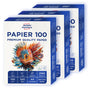 AVERY Zweckform 2566 Drucker-/Kopierpapier A4, 100 g/m², 1500 Blatt, hochweiss, Box mit 3 Pack