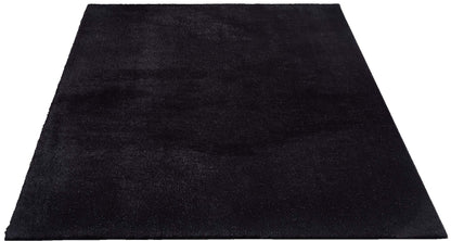 the carpet Relax Kurzflor-Teppich in Felloptik, Schwarz, 160 x 220 cm