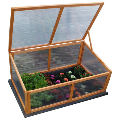 zooprinz Frühbeet HERBA Gewächshaus aus Holz und Polycarbonat