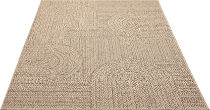 the carpet Kansas Outdoor Teppich Jute-Look 200 x 290 cm
