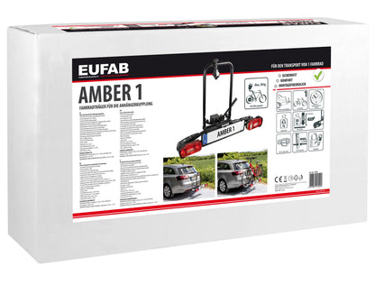 EUFAB AMBER 1 Fahrradträger 11559 – 1 E-Bike, Schwarz