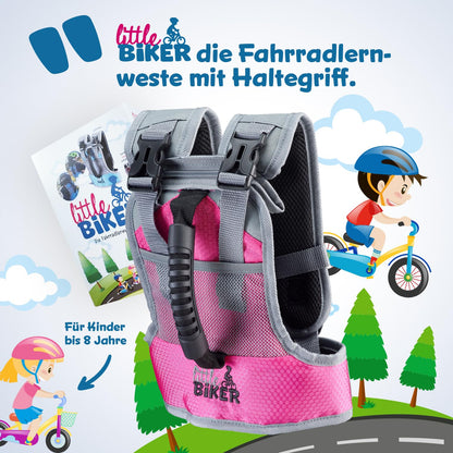 Little Biker Fahrradlernweste für Kinder mit Haltegriff
