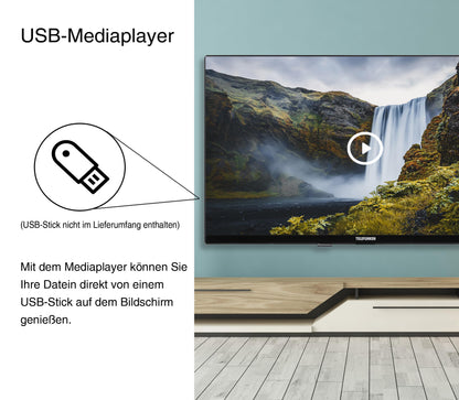 TELEFUNKEN XH32N750M Fernseher 32 Zoll HD-Ready, schwarz