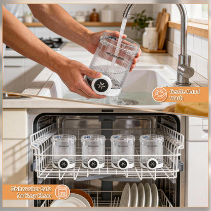 Hejo Eisbehälter für Ninja Swirl CREAMi NC700/NC701, 4 Stück