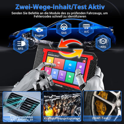 KINGBOLEN K7 OBD2 Diagnosegerät, bidirektional, ECU-Codierung