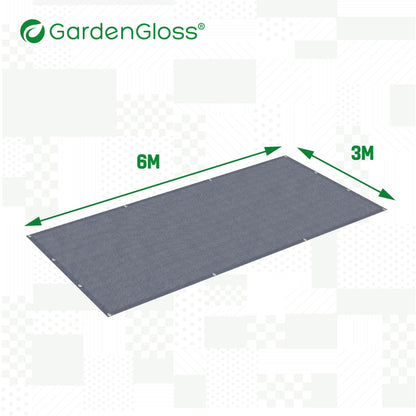 GardenGloss Vorzeltteppich 300x600 cm, wetterfester Campingteppich