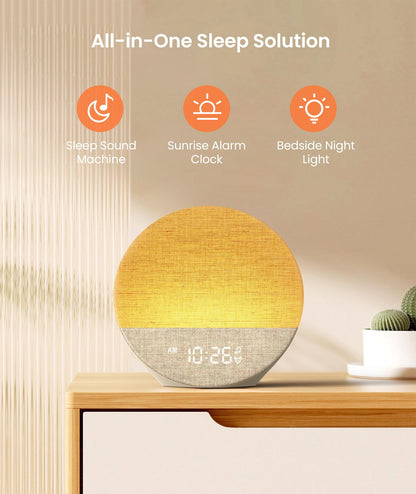 Dreamegg Sunrise 1 Tageslichtwecker mit White Noise und Nachtlicht