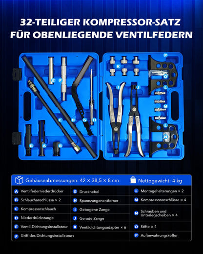 Orion Motor Tech Druckluft Ventilfederspanner Universal – 8-24mm