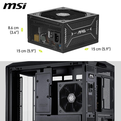 MSI MAG A750GLS PCIE5 Netzteil 750W 80 Plus Gold ATX 3.1 modular
