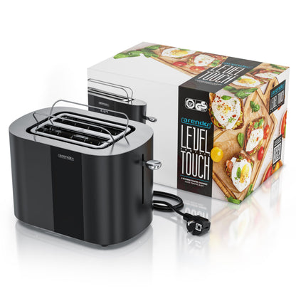 Arendo LEVEL TOUCH Edelstahl Toaster 2 Scheiben mit Touchscreen