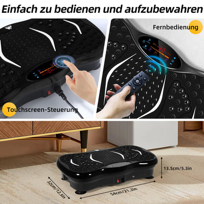 EVOLAND Vibrationsplatte 3D E1209 mit Bluetooth und Widerstandsbändern