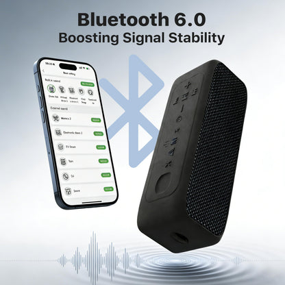 JUOVI J6311 Bluetooth Lautsprecher 20W, IP68 wasserdicht, 24h Akku