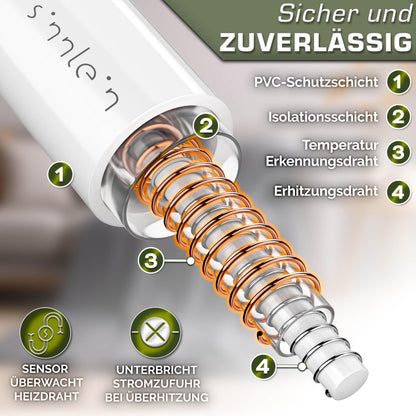 sinnlein Heizdecke Elektrisch Plüsch - XXL 200x180 cm