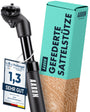 AARON Spring Federsattelstütze 27.2mm, 350mm – Schwarz. Federstütze zur Dämpfung von Stößen am Fahrradsattel für Komfort.