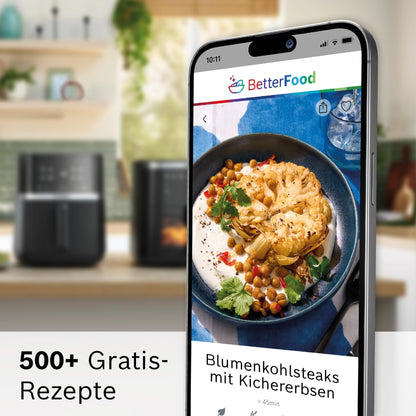 Bosch Heissluftfritteuse Serie 6 MAF671C0 Air Fryer, 7,2 l, creme