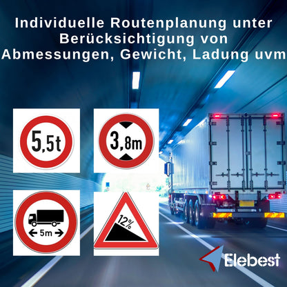 Elebest City 90 GPS Navi 9 Zoll - Auto LKW Wohnmobil Europa