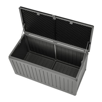 Grindi Cygnus Gartenbox Kissenbox - Dunkelgrau 270 Liter