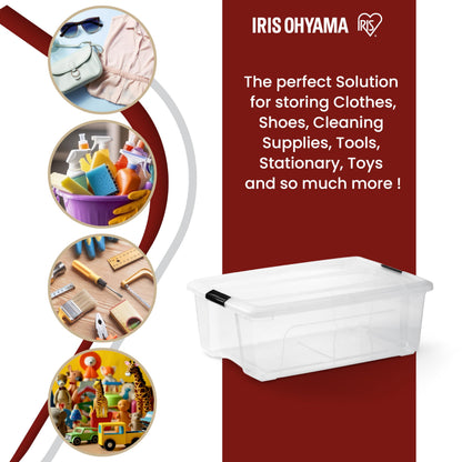 Iris Ohyama New Top Box NTB-30 Aufbewahrungsboxen 30 L, 6er-Set