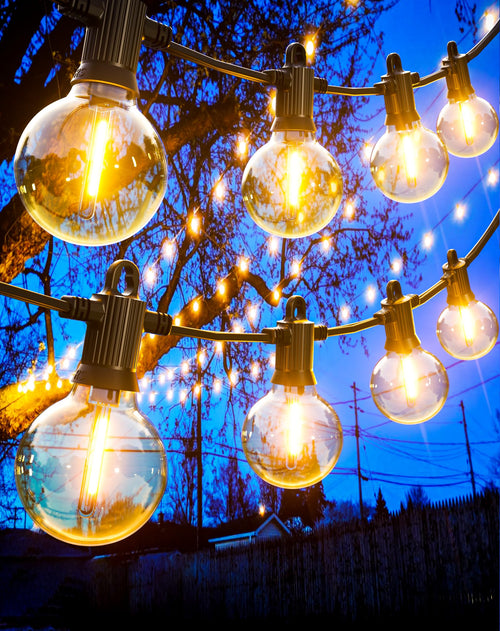 Zuske LED-Lichterkette Aussen 30 m, IP65 mit 50+2 G40 Birnen