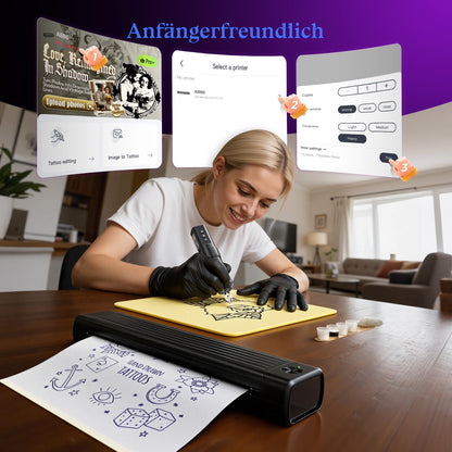 Itari A886 Tattoo Stencil Drucker Bluetooth Thermodrucker