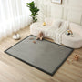Hakuna Matte Babyspielmatte 200x150 cm, Dunkelgrau, mit Memory-Schaum – rechteckige Spielmatte mit breiter Rippenkante