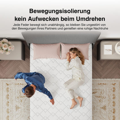 Novilla 7-Zonen Taschenfederkernmatratze 140x200 cm H3 Höhe 20 cm