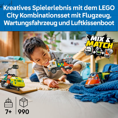 LEGO City Kombinationsset 60505 mit Flugzeug und Luftkissenboot